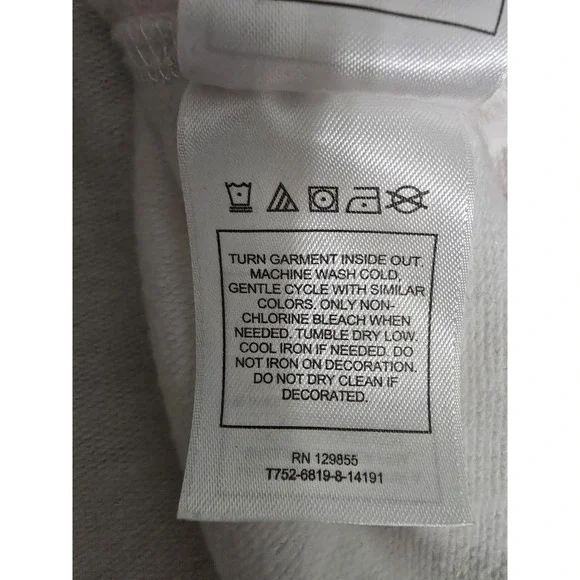 Disney Girls Sweater Size Large White Long Sleeve Hooded Casual Disney‎ Land - Picture 8 of 8